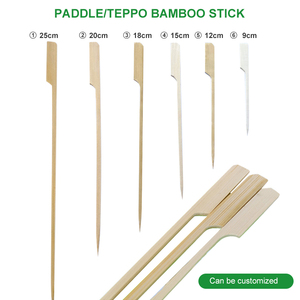 Brochetas de Bambú Natural para Kebab Brasileño con Logotipo, Brochetas Planas para Barbacoa y Asados - Product Image 6