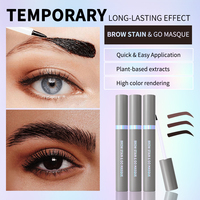 Teinture pour sourcils Private Label Brow Stain and Go Masque, longue tenue, waterproof, séchage rapide, formule nourrissante légère.