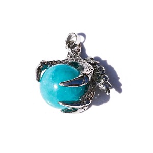 Ciondolo Artiglio di Drago in Cristallo di Giada, Cristallo Viola, Oro Verde, Artiglio d'Aquila, Occhio di Tigre, Ciondolo per Collana, Accessori - Product Image 5
