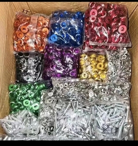 10 Piezas Tornillos de Perno de Alta Resistencia M6 de Aleación de Aluminio Multicolor para Marco de Matrícula de Coche, Motocicleta y Parachoques - Product Image 5