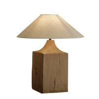 Lampe de bureau et lampe sur pied créative en bois massif de style chinois pour maison d'hôtes