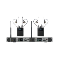 Gooermi EM6 Système de surveillance intra-auriculaire sans fil UHF 6 canaux avec émetteur et récepteur pour musiciens de scène