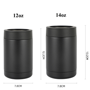 12oz 360ml şık soğutucu olabilir vakum yalıtımlı çift katmanlı paslanmaz çelik taşınabilir açık bira şişesi seyahat için soğutucu olabilir