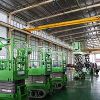 Plateforme hydraulique efficace à ciseaux pour un travail en hauteur, avec certification CE et élévateurs électriques sécurisés pour table de travail, à commande sur chenilles