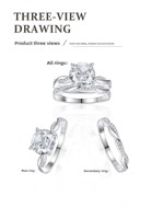 Bague de luxe en argent sterling S925 avec diamant à haute teneur en carbone, double anneau Möbius torsadé deux-en-un, style élégant