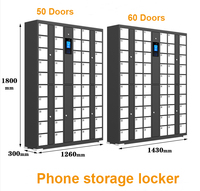 Casier de rangement en métal libre-service pour centre commercial avec serrure électronique Armoire intelligente en acier pour bagages de salle de sport 12 portes