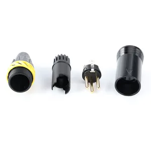 Professionele Zinklegering Zwart Omhulsel Mannelijk Xlr Kanon Goud 3 Pins Vrouwelijke Audio Microfoon Kabel Adapter Connectoren