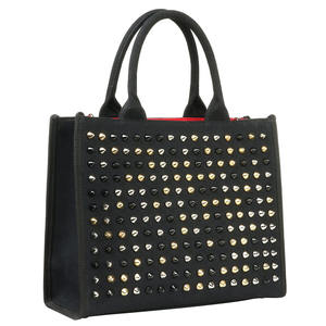 Borsa <span class=keywords><strong>in</strong></span> Tela con Borchie da Donna - Nuova Tendenza 2026 Borsa alla Moda Personalizzata di Grande Capacità - Product Image 6