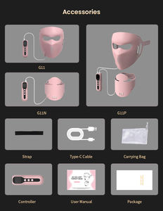 Máscara de Luz Roja Oem Odm 415Nm 590Nm 630Nm 850Nm 1072Nm, Máscaras Faciales de Silicona con LED, Máscara de Terapia de Luz Roja - Product Image 5