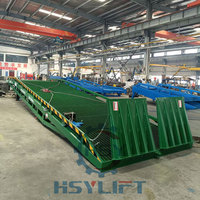 6 tonnes 8 tonnes 10 tonnes niveleur de quai remorquable hydraulique ajusté plate-forme de rampe de chargement de conteneur mobile fixe