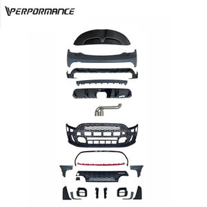 Kit carrosserie PP <span class=keywords><strong>2022</strong></span> pour lifting, pare-chocs avant, diffuseur arrière, tuyau d'échappement, aileron arrière pour <span class=keywords><strong>JCW</strong></span> <span class=keywords><strong>MINI</strong></span> F55/F56/F57 - Product Image 4