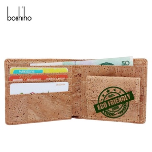 Boshiho Hot Sell Vegan Cork Customized Logo <b>RFID</b> Men <b>Wallet</b> for Men - Product Image 6