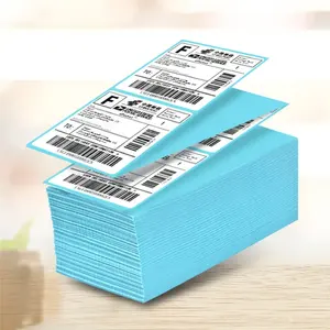 Supplier of high quality custom 4x6 "waterproof hot label self-adhesive transport packaging blank label rolls