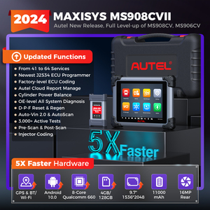 Autel MaxiSys MS908CV II сверхмощный сканер для грузовиков с обновлением MS908CV J2534 ECU Программатор кодирования 64 сервисный диагностический инструмент - Product Image 4