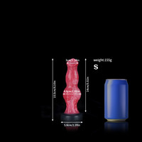 Spray Hundeförmiger Penis-Silikon-Analdildo Weich 100% Wasserdicht Erwachsenen-Masturbationsspielzeug Intimbereichsspülung Einlauf-Sexspielzeug
