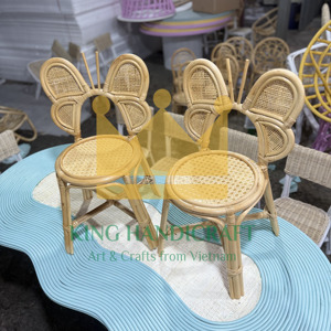 Silla ecológica moderna de mimbre hecha a mano para niños, asiento de bebé para niños pequeños, muebles de mimbre sostenibles para guardería y uso en hoteles - Product Image 4