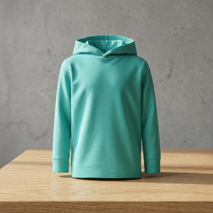 Sweat à capuche long d'hiver doublé 350 g/m² avec logo en relief, épaules tombantes, personnalisé, en polaire recyclée écologique, unisexe pour hommes - Product Image 3