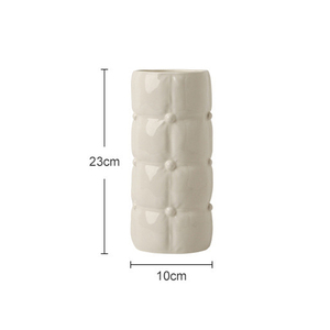 Florero de cerámica para sala de estar con decoración de mesa estilo crema <span class=keywords><strong>Barcelona</strong></span> - Product Image 3