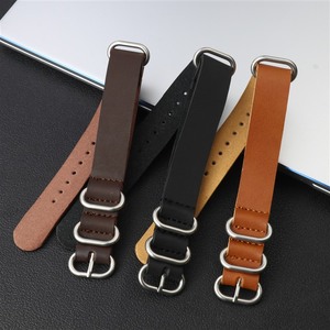 Un pezzo pazzo cavallo 4 anello cinturino da polso accessori di ricambio <span class=keywords><strong>per</strong></span> orologio <span class=keywords><strong>Vintage</strong></span> in pelle di alta qualità cinturino da 18mm, 20mm,22mm - Product Image 3