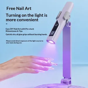Lámpara de Uñas LED UV HK LBT X6 Mini de 18W, Recargable por USB con Soporte para Curado de Gel de Uñas en Casa y Salón (365nm) - Product Image 5