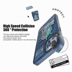 Série Heritage Punk InShare pour iPhone 13 Pro 6.1 pouces IMD motif animal étui mat PET TPU housse anti-rayures - Product Image 3