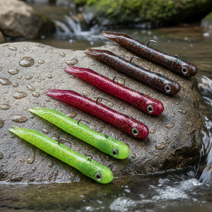 Appât souple en <span class=keywords><strong>tube</strong></span> TPR flottant pour la pêche en eau salée, pour le bar, la perche et le poisson-chat - Product Image 5