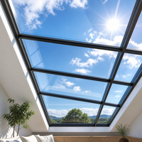 Panneaux de verre trempé transparent, verre de sécurité architectural pour façades de bâtiments modernes, murs-rideaux en verre et portes d'entrée