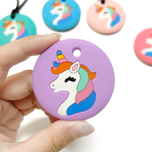 Nouveaux colliers à mâcher en silicone licorne de dessin animé pour l'autisme, le TDAH, l'anxiété, la stimulation orale et la dentition - Product Image 6
