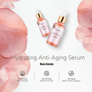 プライベートラベルローズスキンケアセラム保湿剤ガラススキンハイドレーションスキンブースターセラムゴールデンローズ化粧品ホワイトニングセラム - Product Image 3