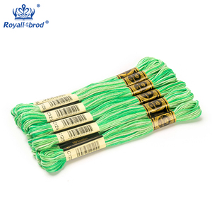 Hoàng Gia tinh khiết bông 18-màu/thiết lập Gradient thêu chủ đề 6 sợi 8 mét handmade DIY Cross Stitch may nhuộm cho - Product Image 3