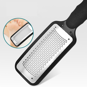 Professional Stainless Steel Foot File Flat Handle Callus <b>Scraper</b> Injection Molded Pedicure Grater Tool For Foot Care - Product Image 4