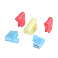Konektor Terminal FLDNY 90 Derajat Sudut Kanan Nylon Full Brass Spade Female Terisolasi Konektor Terminal Listrik Cepat