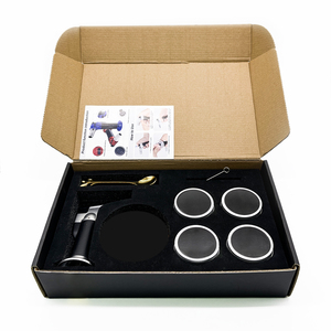 Meilleures ventes : <span class=keywords><strong>Kit</strong></span> de fumoir à cocktails avec torche, fumoir à whisky portable, bois écologique, cadeaux de Noël, outils de bar - Product Image 1