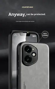 Étui de téléphone de luxe en cuir de mouton magnétique antichoc <span class=keywords><strong>tout</strong></span> <span class=keywords><strong>compris</strong></span> pour hommes d'affaires Honor Magic8/7/6/5/4Pro Protection - Product Image 6