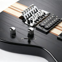 D-300 Stringed Instruments Tremolo System Natural Color 6 Strings Guitarra Electrica Neck-thru-Body Electric Guita