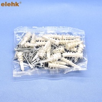 Cheville auto-perceuse en nylon ELEHK avec vis autotaraudeuses, goujon en plastique expansible, cheville murale pour cloison sèche
