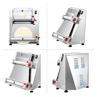 Machine de laminage de pâte à pizza électrique debout de table, laminoir de pâte à pâtisserie à usage commercial en acier inoxydable