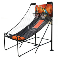 FortuneLand S ---- 29 Jeu d'arcade de basketball mobile multifonctionnel pliable pour intérieur et extérieur, pour interaction parent-enfant