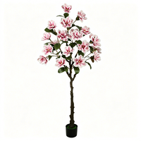 Fleurs artificielles les plus vendues, arbre de magnolia artificiel, fleurs artificielles, arrangements floraux pour mariage, décoration de chambre d'hôtel