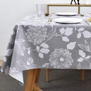 Nappe rectangulaire bleue imperméable pour tables de 8 pieds, 6 à 8 places, salle à manger, cuisine, décorations de fête, hôtels, fabrication chinoise - Product Image 5