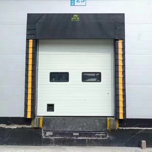 Design industriel Logistique Entrepôt Quai <span class=keywords><strong>Porte</strong></span> <span class=keywords><strong>sectionnelle</strong></span> Quai de chargement en acier inoxydable <span class=keywords><strong>Joint</strong></span> d'étanchéité et ouverture manuelle Abri pour <span class=keywords><strong>porte</strong></span> de garage - Product Image 1