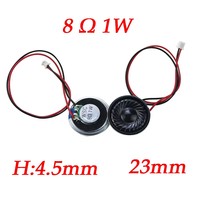 Haut-parleur ultra fin 8 Ohms 1W Watt Diamètre 20MM 23MM 26MM 32MM 36MM Avec borne de prise MX1.25 Longueur du fil 15CM Klaxon sonore
