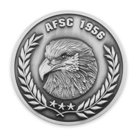 Moneda de Réplica Personalizada con Doble Baño de Oro y Plata, Logotipo de Águila Americana en Relieve