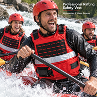 Gilet de sauvetage pour rafting en eaux vives 150N à haute flottabilité, en Oxford 600D et mousse NBR, réglable, équipement de sécurité aquatique pour le kayak et le sauvetage