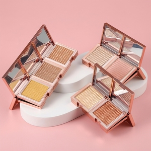Bronceador e Iluminador en Polvo Compacto para Rostro, 7 Colores Brillantes, Maquillaje Facial con Efecto Luminoso - Product Image 4