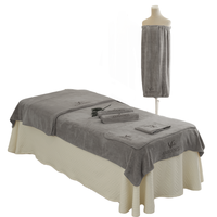 Lot de 6 serviettes de salon en microfibres grises personnalisées avec impression laser super douces à séchage rapide Dédouanement complet