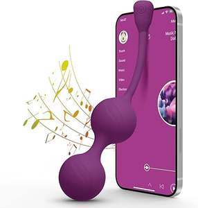 Pelvik zemin güçlendirilmesi ve mesane kontrolü için App - 12 modları ile Premium su geçirmez silikon Kegel topları - Product Image 1