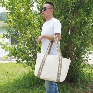 Hot Selling Factory Custom Logo Large Size Printed Eco Recycled Plain Organic Cotton <b>Canvas</b> <b>Tote</b> Bag With Logo - Product Image 2