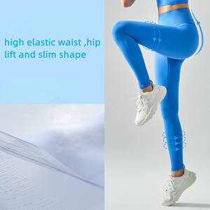 SHINBENE-mallas de entrenamiento de talla única para gimnasio, pantalones de Yoga con Control de barriga elástica - Product Image 5