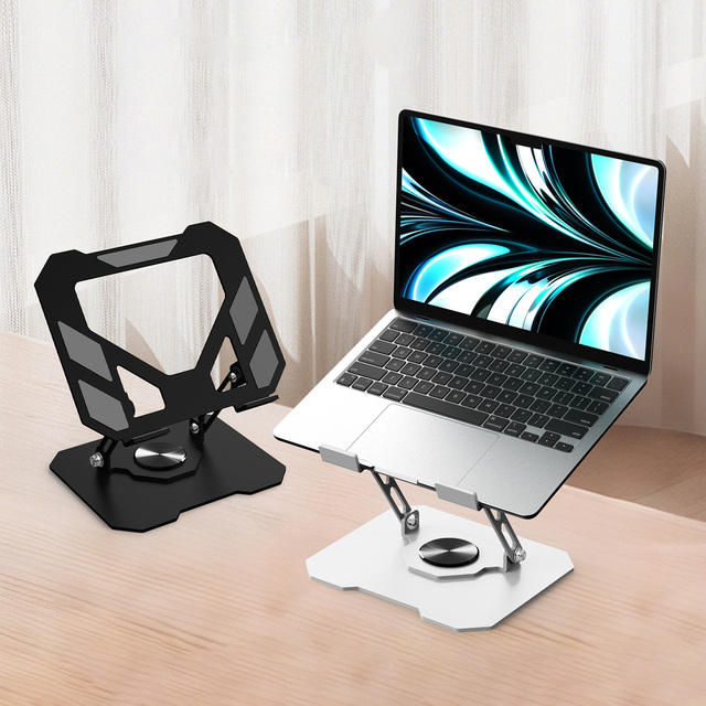 Adjustable 360 Degree Rotating Tablet PC Stand Metal Elevated Lifting Bracket Heat Dissipation Game Phone Stand iPad Compatible
